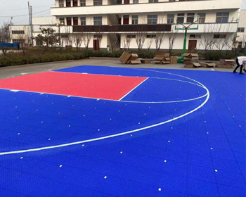 Outdoor sports flooring