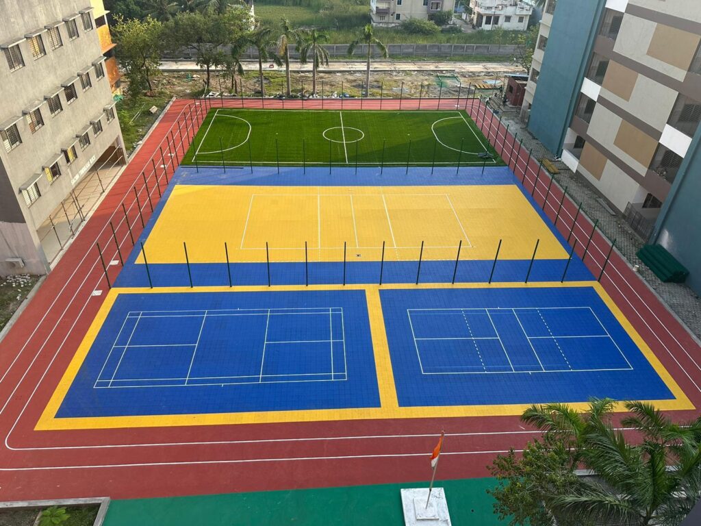 Acrylic sports flooring