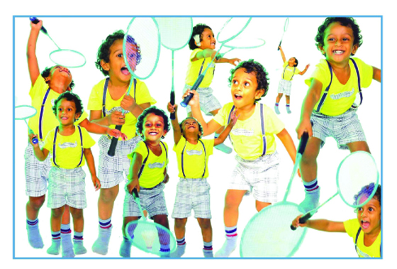 Junior badminton racket