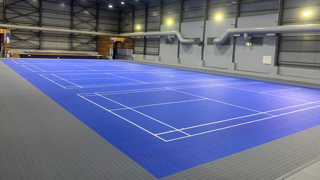 PP interlocking sports flooring surface