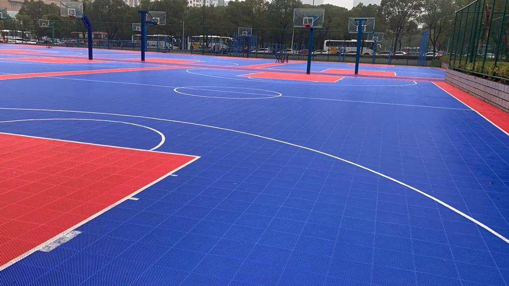 PP interlocking sports court flooring