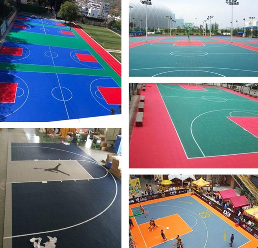 PP interlocking sports flooring