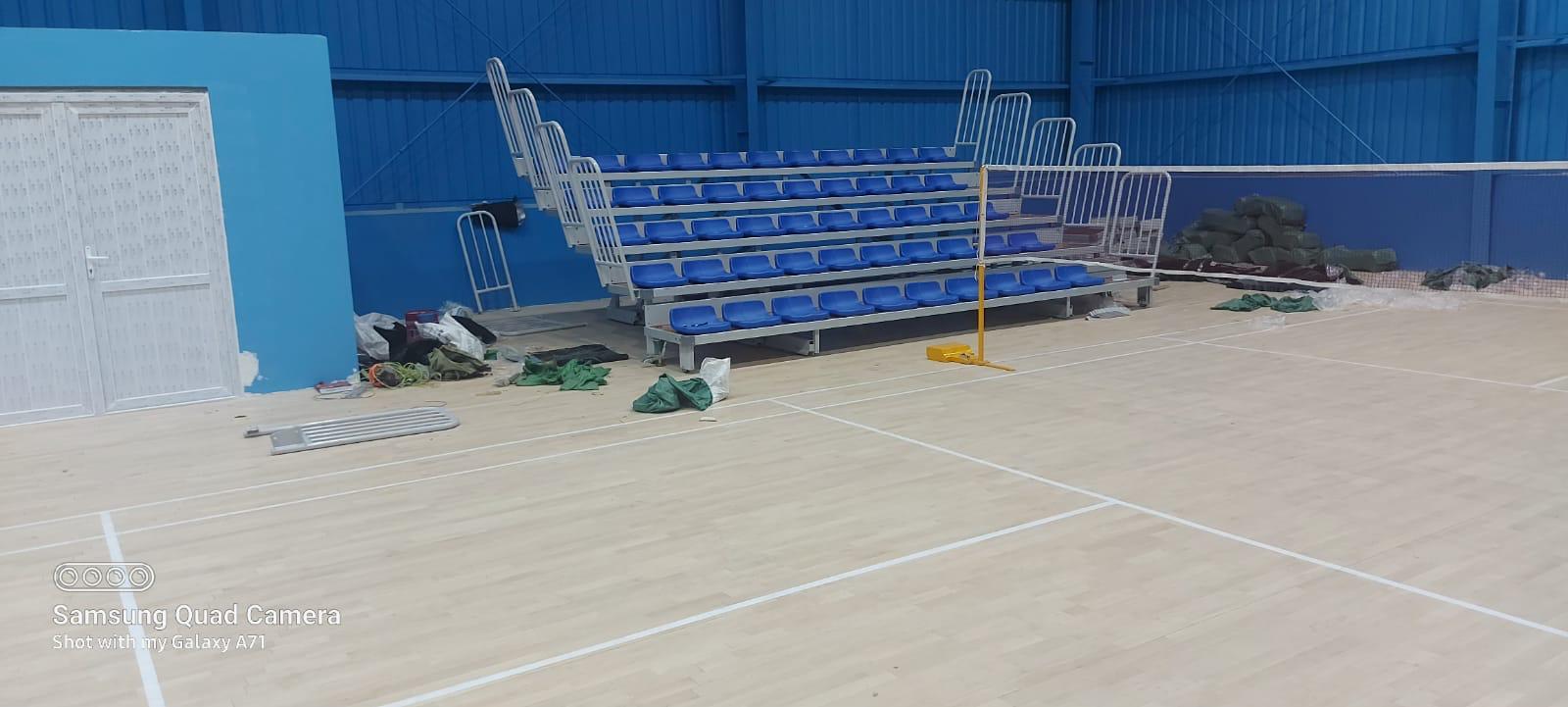 Stadium seating installation