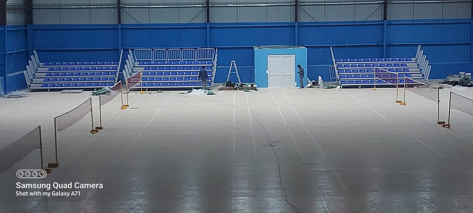 Stadium seating installation