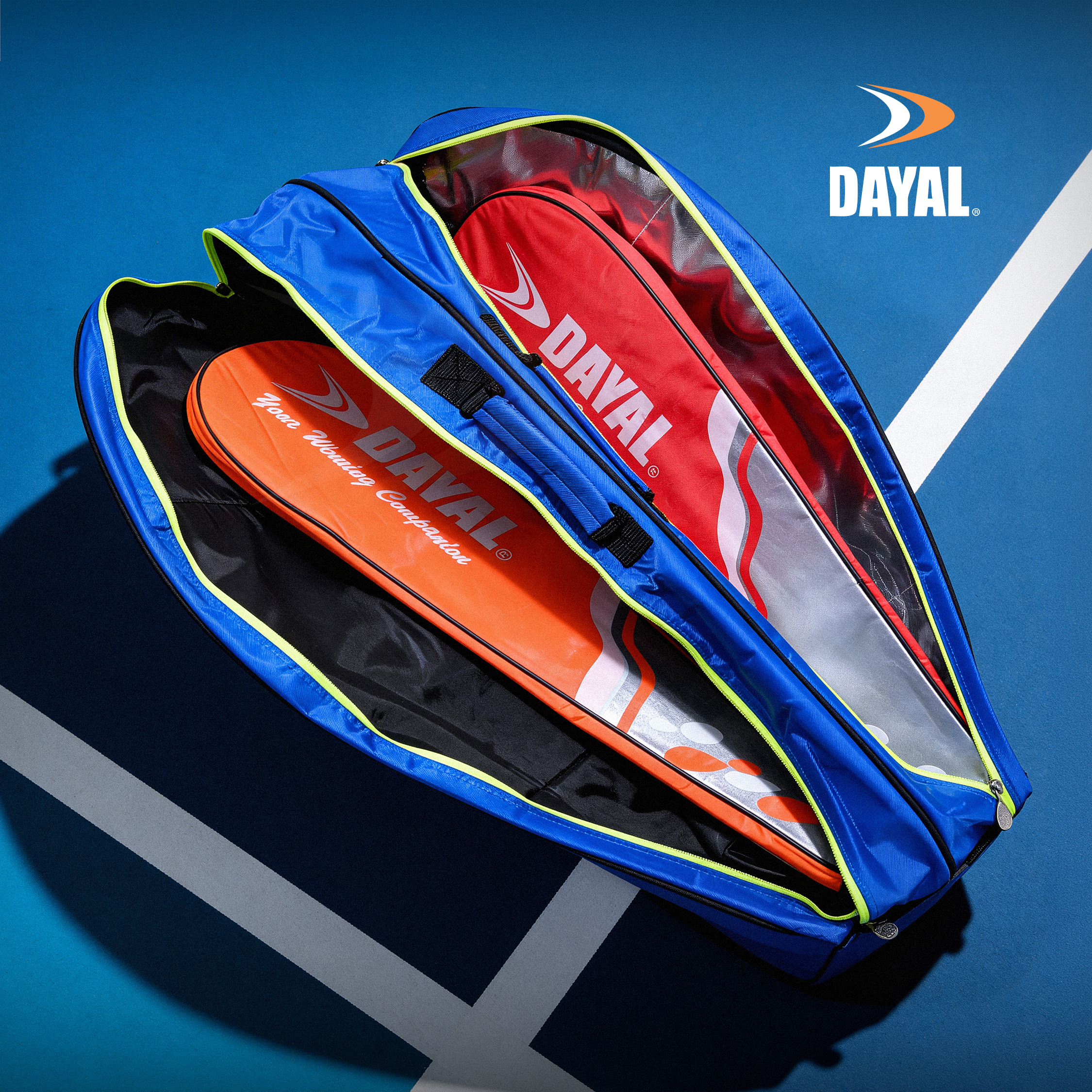 Double zip badminton kit bag