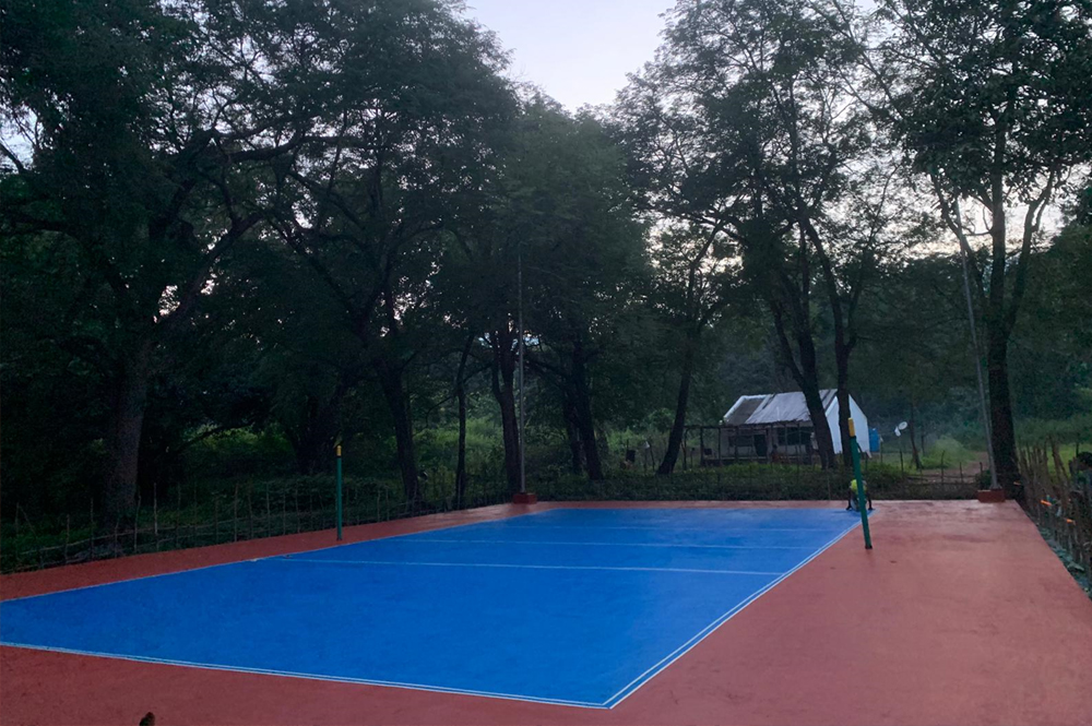 Silicon PU sports flooring