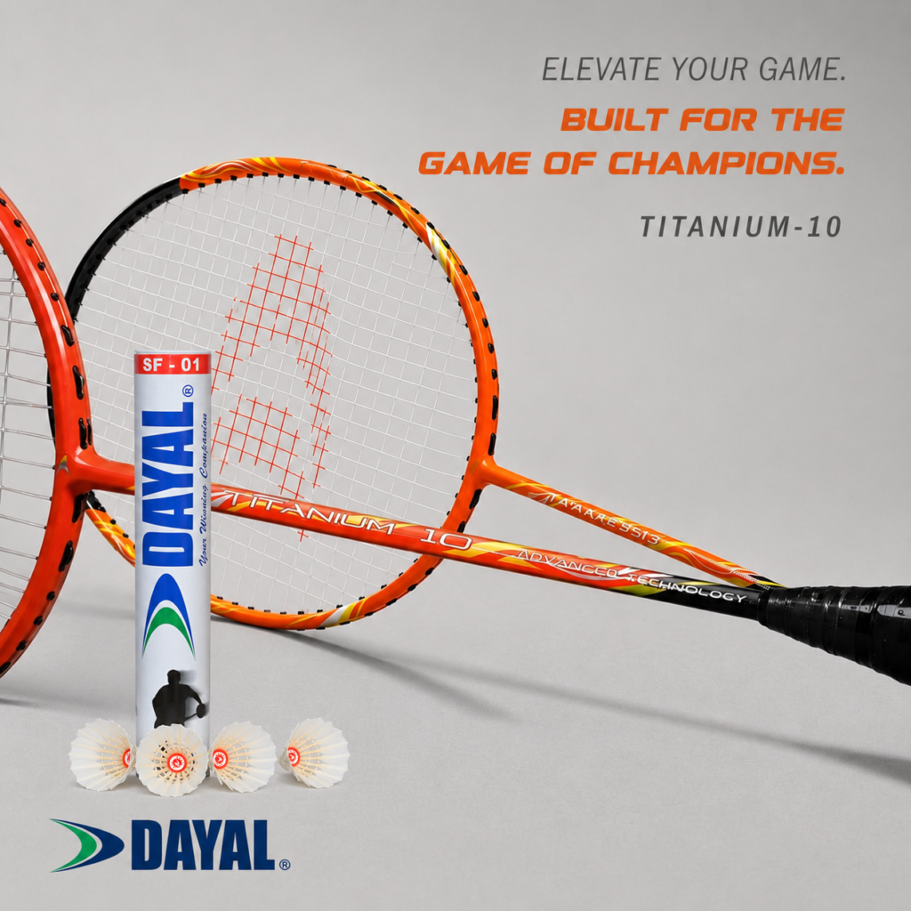 Titanium 10 badminton racket