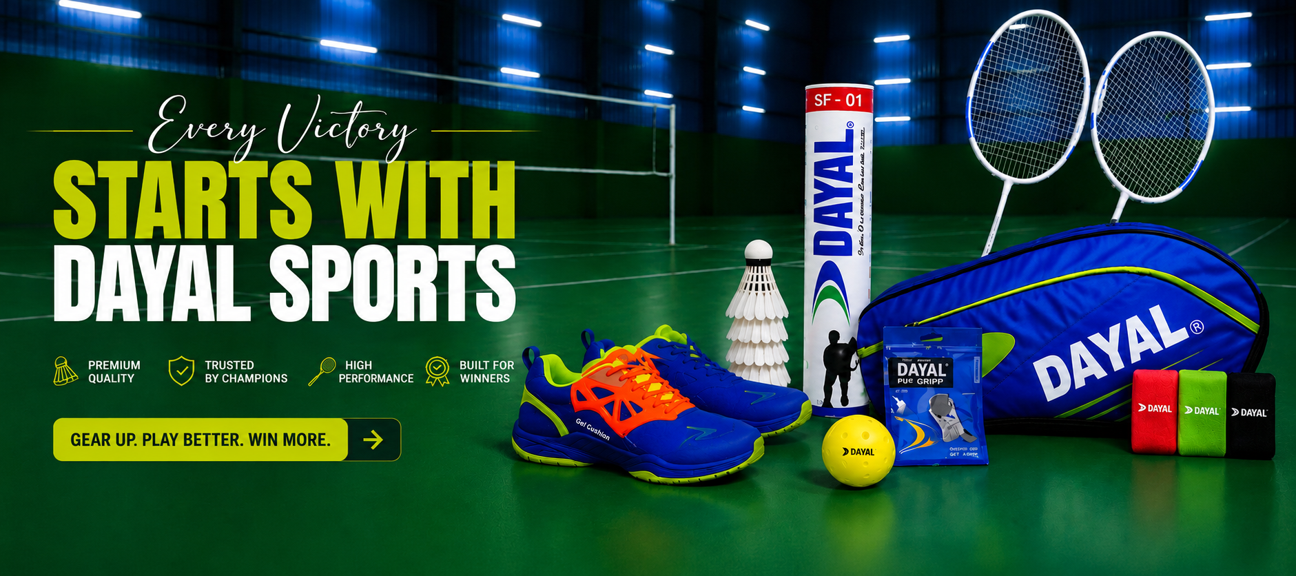 Sports flooring solutions and badminton accessories two